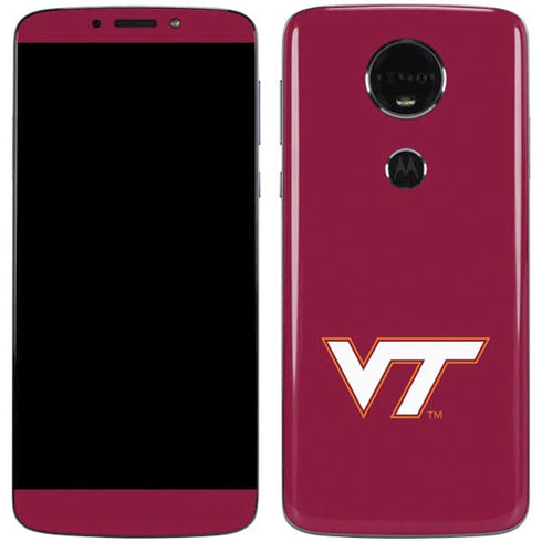 Virginia Tech Maroon Moto E5 Plus Skin