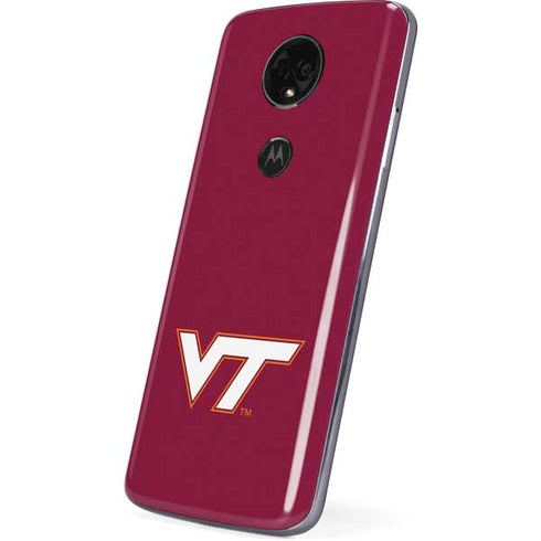 Virginia Tech Maroon Moto E5 Plus Skin