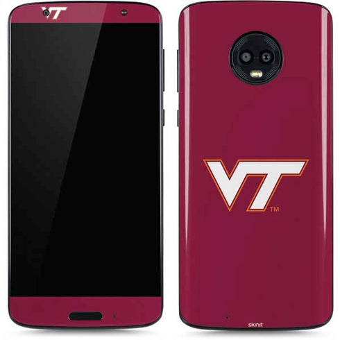 Virginia Tech Maroon Moto G6 Skin
