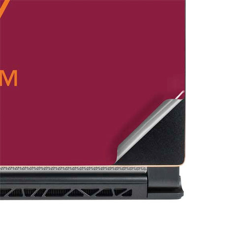 Virginia Tech Maroon MSI GS65 Stealth Laptop Skin