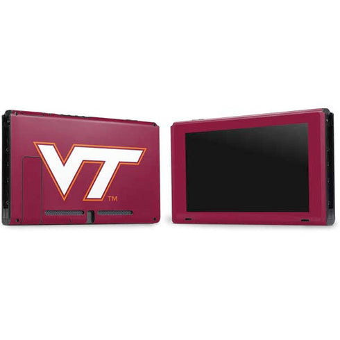 Virginia Tech Maroon Nintendo Switch Bundle Skin