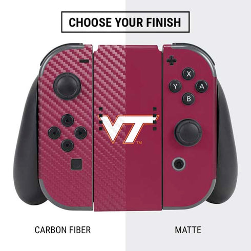 Virginia Tech Maroon Nintendo Switch Bundle Skin