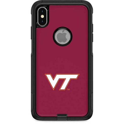 Virginia Tech Maroon OtterBox Commuter iPhone XS Max Skin