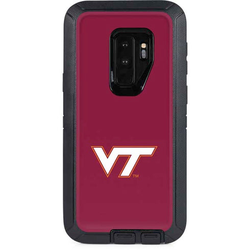 Virginia Tech Maroon OtterBox Defender Galaxy S9 Plus Skin