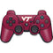 Virginia Tech Maroon PS3 Dual Shock wireless controller Skin