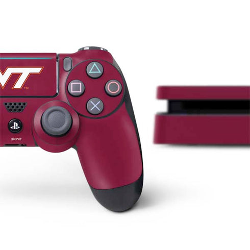 Virginia Tech Maroon PS4 Slim Bundle Skin