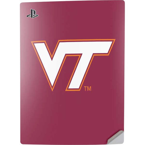 Virginia Tech Maroon PS5 Digital Edition Console Skin