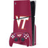 Virginia Tech Maroon PS5 Slim Disk Bundle Skin