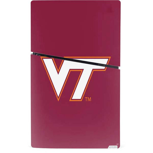 Virginia Tech Maroon PS5 Slim Digital Edition Bundle Skin