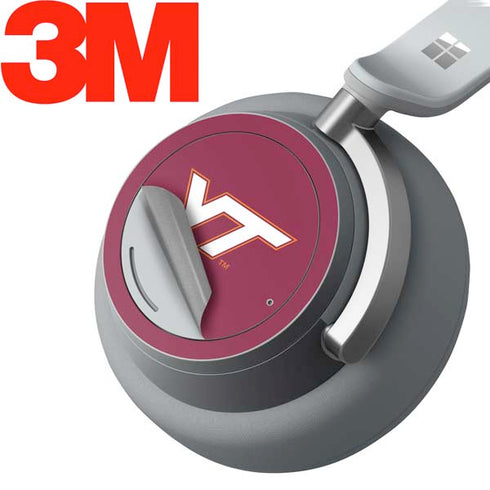 Virginia Tech Maroon Surface Headphones Skin