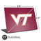 Virginia Tech Maroon Universal Laptop 11in (8.8 x 6.2in) Skin