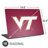 Virginia Tech Maroon Universal Laptop 18in (14.6 x 10.6in) Skin