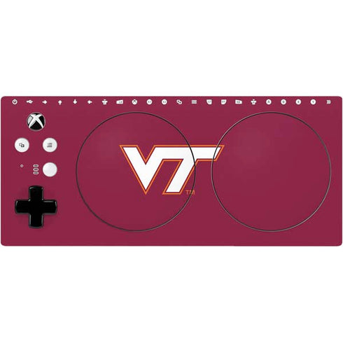 Virginia Tech Maroon Xbox Adaptive Controller Skin