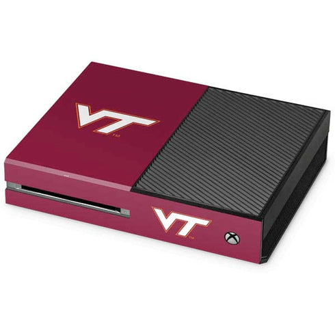 Virginia Tech Maroon Xbox One Console Skin