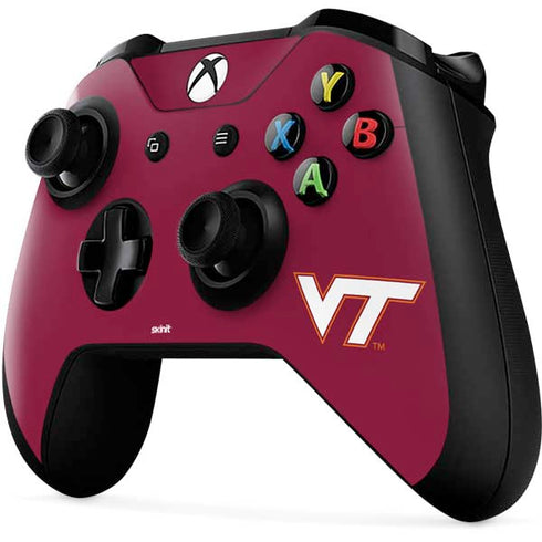 Virginia Tech Maroon Xbox One X Controller Skin