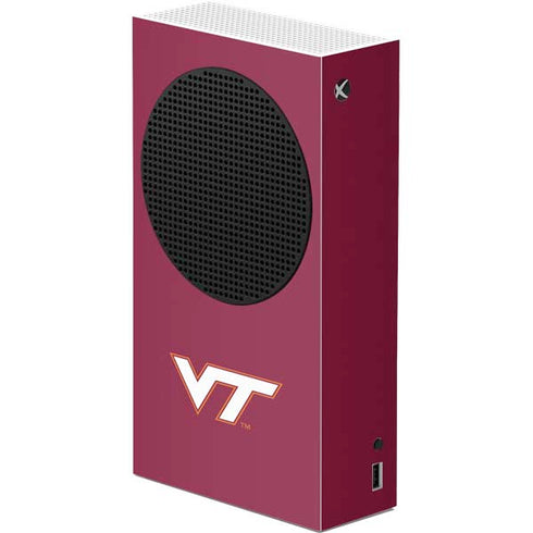 Virginia Tech Maroon Xbox Series S Console Skin