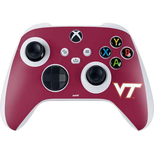 Virginia Tech Maroon Xbox Series S Controller Skin