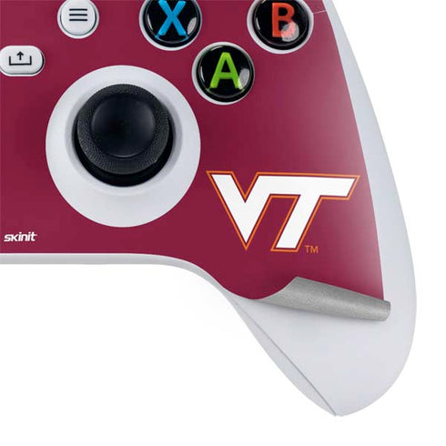 Virginia Tech Maroon Xbox Series S Controller Skin