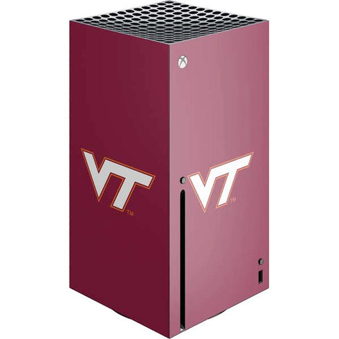 Virginia Tech Maroon Xbox Series X Console Skin