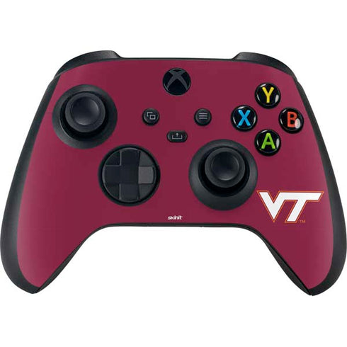 Virginia Tech Maroon Xbox Series X Controller Skin