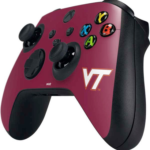 Virginia Tech Maroon Xbox Series X Controller Skin