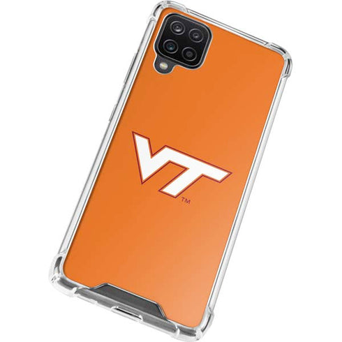 Virginia Tech Orange Galaxy A12 Clear Case