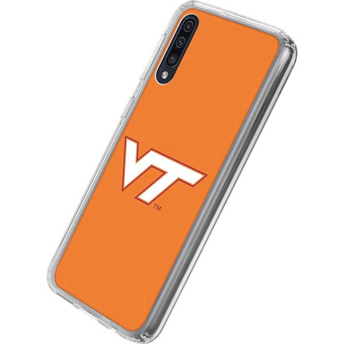 Virginia Tech Orange Galaxy A50 Clear Case