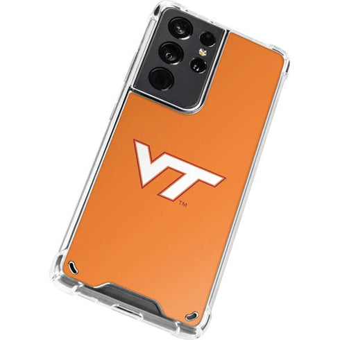 Virginia Tech Orange Galaxy S21 Ultra 5G Clear Case