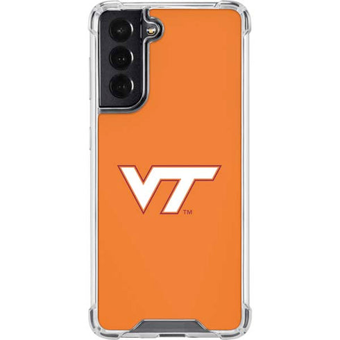 Virginia Tech Orange Galaxy S22 Clear Case