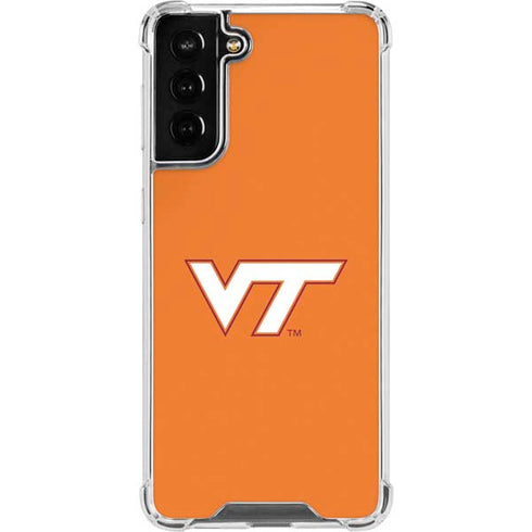 Virginia Tech Orange Galaxy S22 Plus Clear Case
