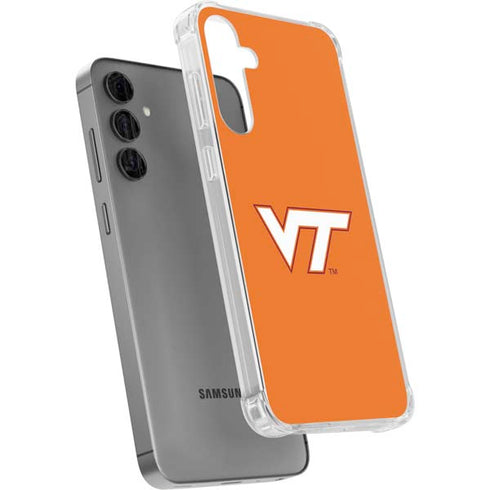 Virginia Tech Orange Galaxy S24 Plus Clear Case