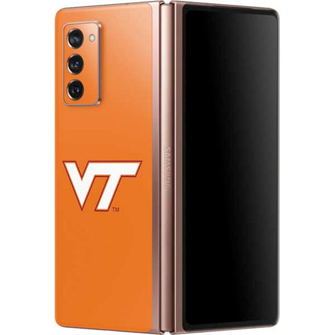 Virginia Tech Orange Galaxy Z Fold2 5G Skin