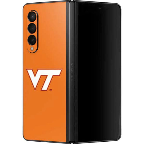Virginia Tech Orange Galaxy Z Fold3 5G Skin