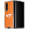 Virginia Tech Orange Galaxy Z Fold4 5G Clear Case