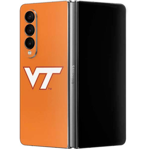 Virginia Tech Orange Galaxy Z Fold4 5G Skin
