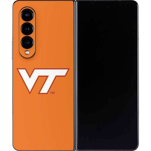 Virginia Tech Orange Galaxy Z Fold4 5G Skin
