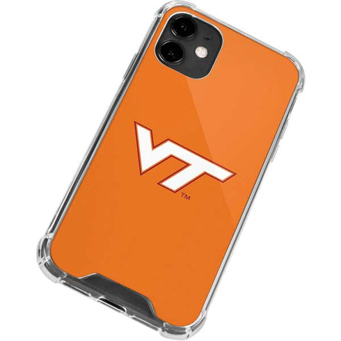 Virginia Tech Orange iPhone 12 Clear Case