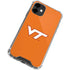 Virginia Tech Orange iPhone 12 Clear Case