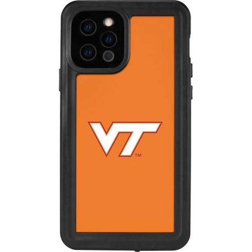 Virginia Tech Orange iPhone 12 Pro Waterproof Case