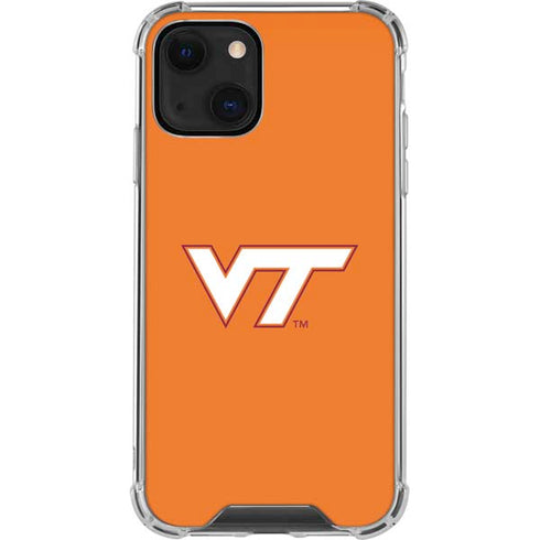 Virginia Tech Orange iPhone 14 Plus Clear Case