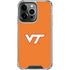 Virginia Tech Orange iPhone 14 Pro Clear Case