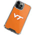 Virginia Tech Orange iPhone 14 Pro Clear Case