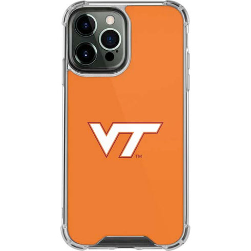 Virginia Tech Orange iPhone 14 Pro Max Clear Case