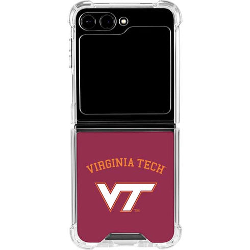 Virginia Tech VT Galaxy Z Flip5 5G Clear Case