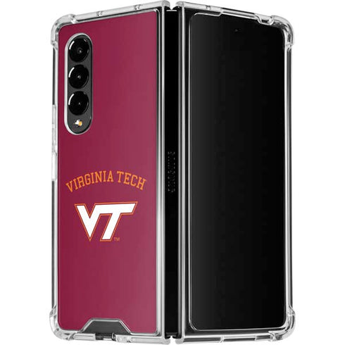 Virginia Tech VT Galaxy Z Fold4 5G Clear Case