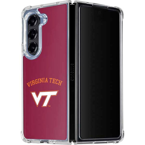 Virginia Tech VT Galaxy Z Fold5 5G Clear Case