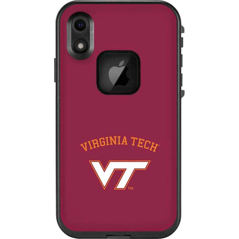 Virginia Tech VT LifeProof Fre iPhone XR Skin