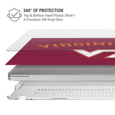 Virginia Tech University VT MacBook Air 15in (2023-2025) Case plus Skin