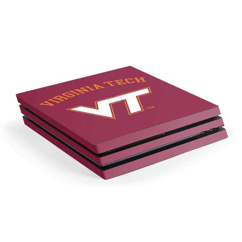 Virginia Tech VT PS4 Pro Console Skin