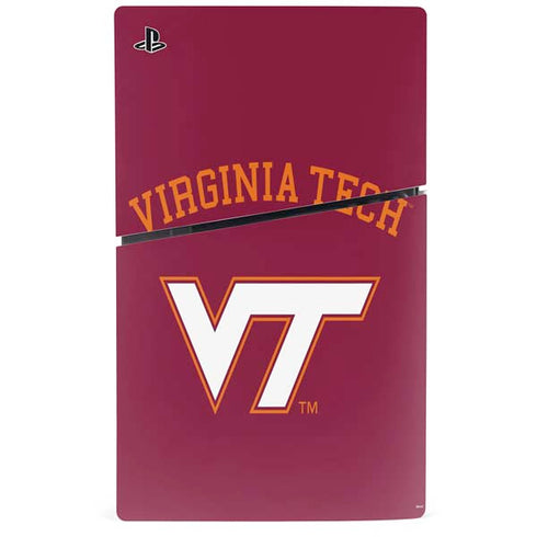 Virginia Tech VT PS5 Slim Disk Bundle Skin